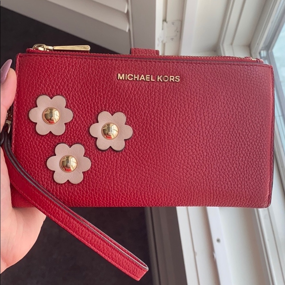 Michael Kors Red Wristlet